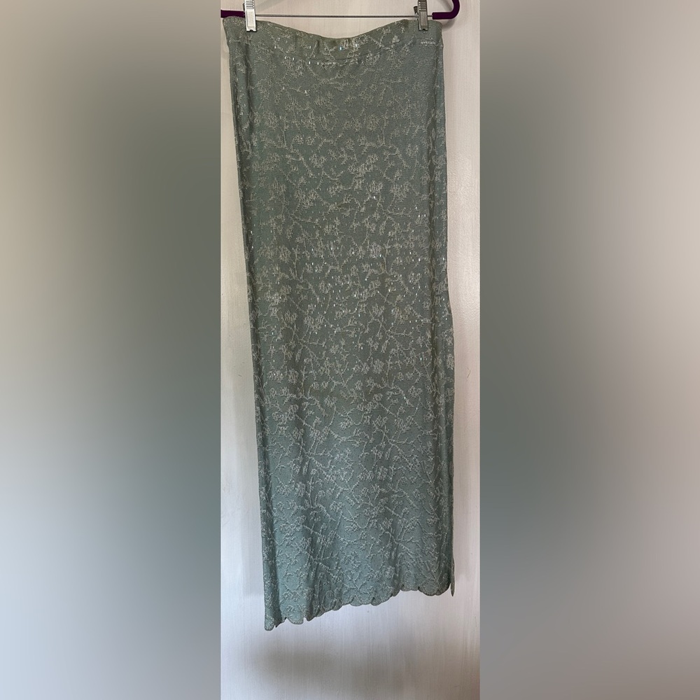 St. John Evening Sequence Embellished Maxi Skirt